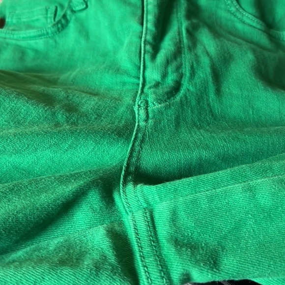 Judy Blue Women’s Kelly Green High Waist Cropped Capris Pants Trousers 5/27 - Picture 11 of 14